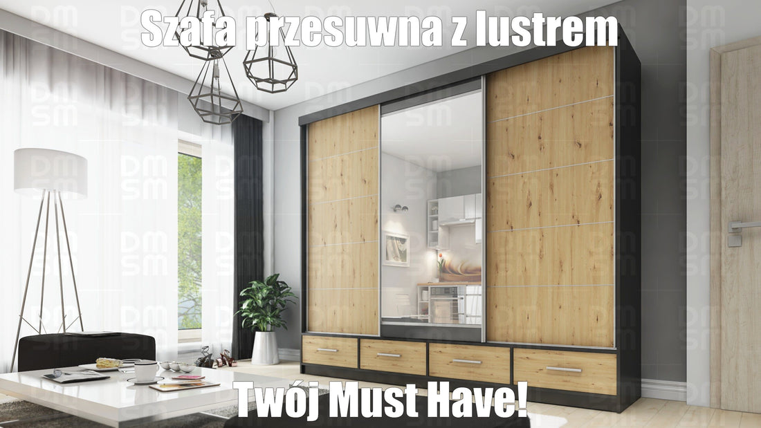 Szafa przesuwna z lustrem - Twój must have!