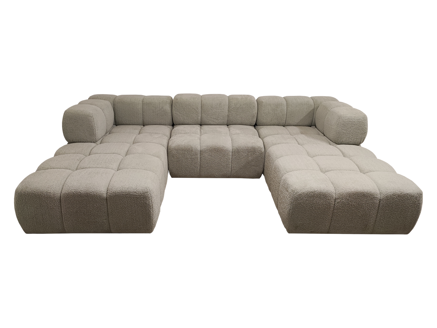NOWOCZESNY NAROŻNIK MODUŁOWY DO SALONU ROGÓWKA CLIXI MINI U 279 CM + PUFA