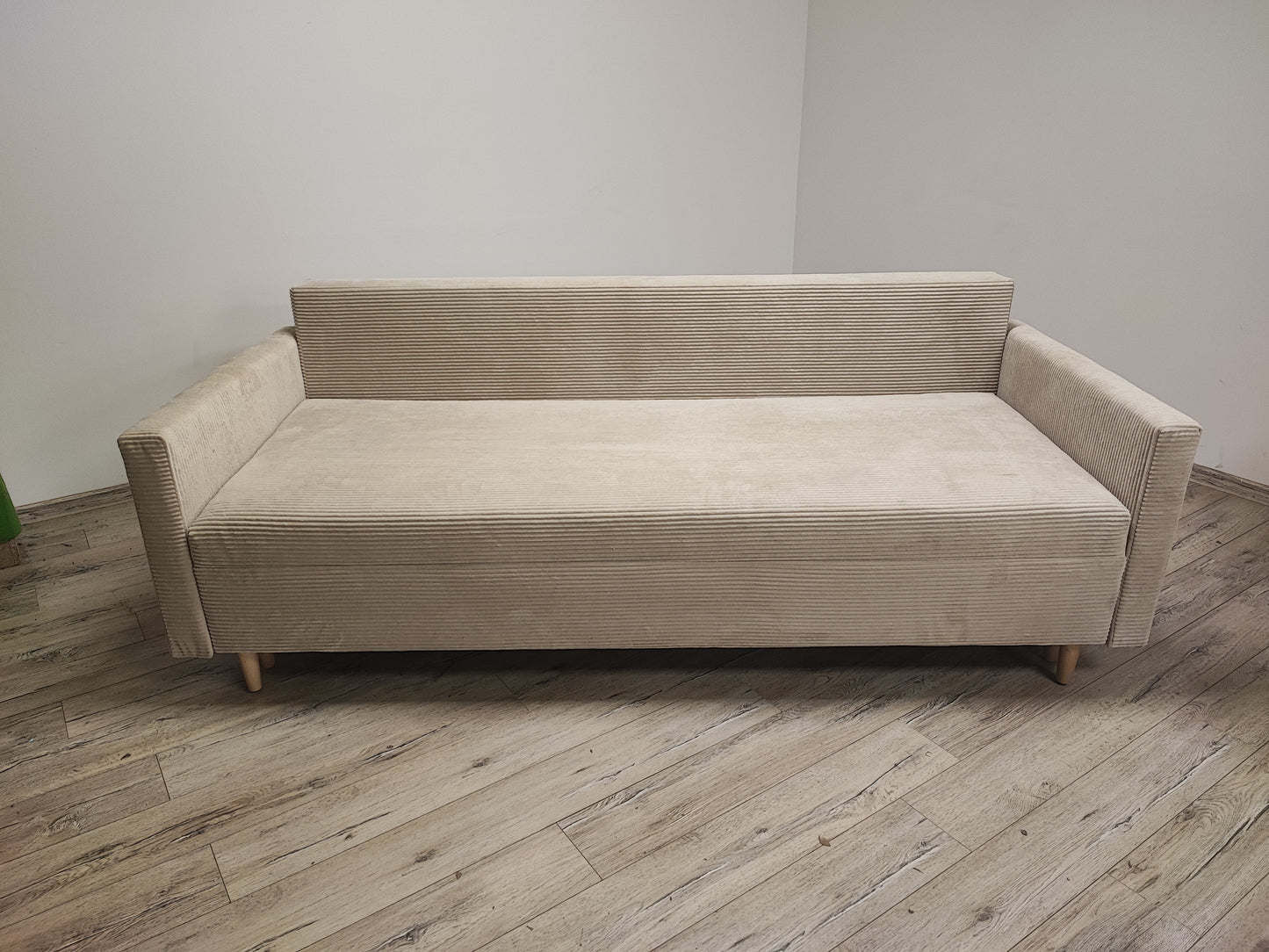 SKANDYNAWSKI KOMPLET WYPOCZYNKOWY KANAPA ROZKŁADANA SCANDIK BONELL + FOTEL