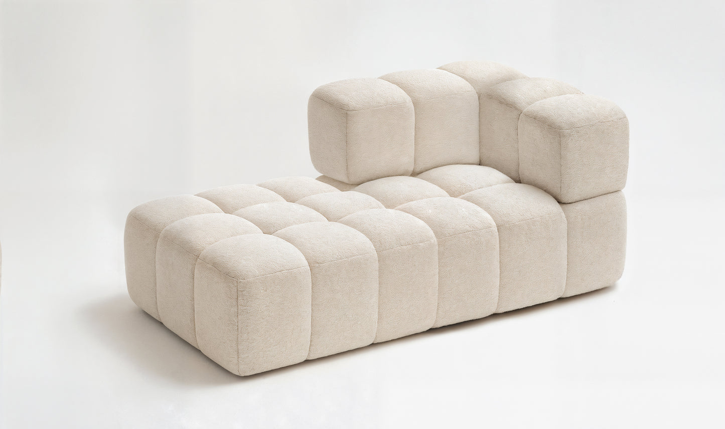 NOWOCZESNY PIKOWANY NAROŻNIK MODUŁOWY DO SALONU ROGÓWKA CLIXI U 369 CM