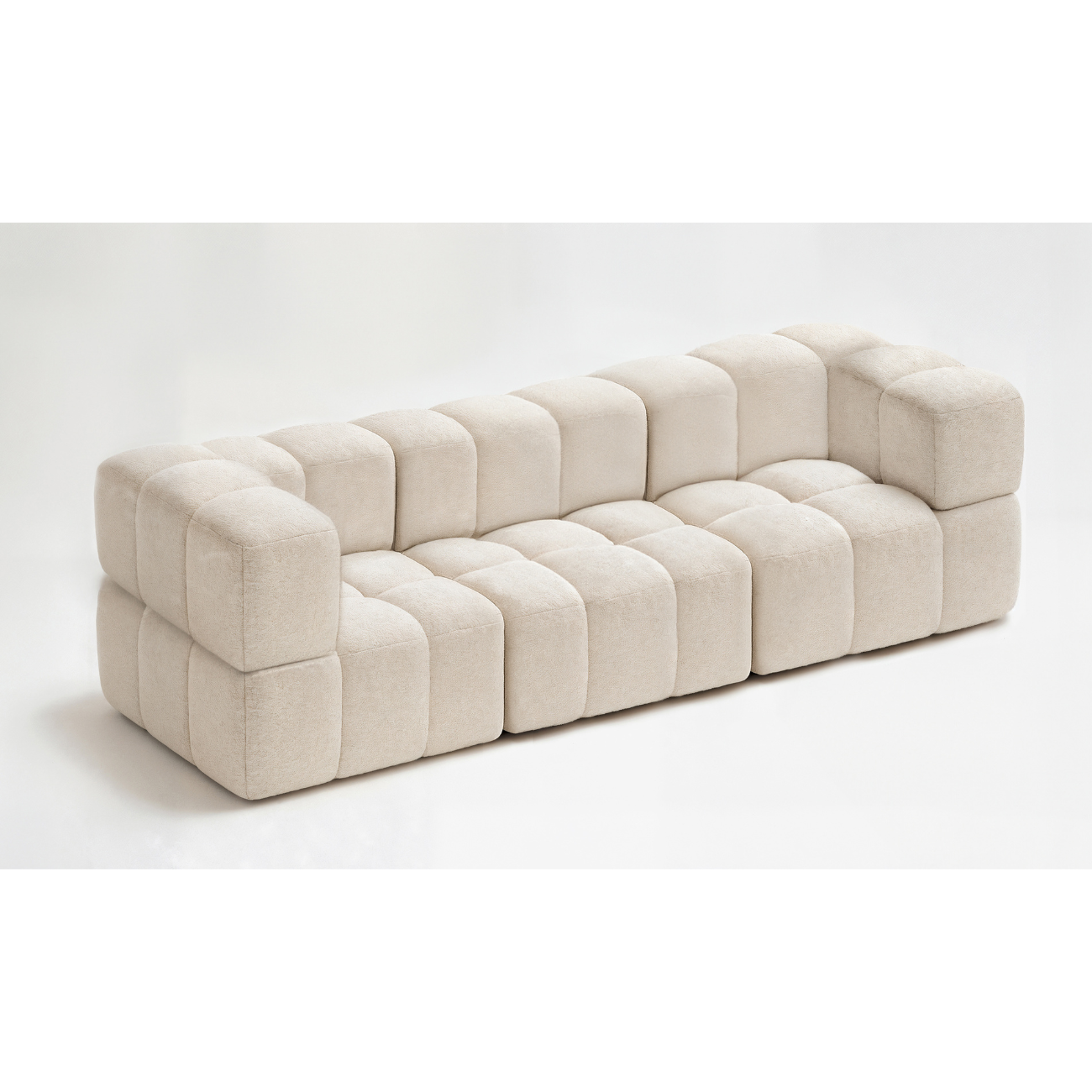 TRZYOSOBOWA SOFA MODUŁOWA KANAPA DO SALONU CLIXI 285 CM SPRĘŻYNY BOUCKLE