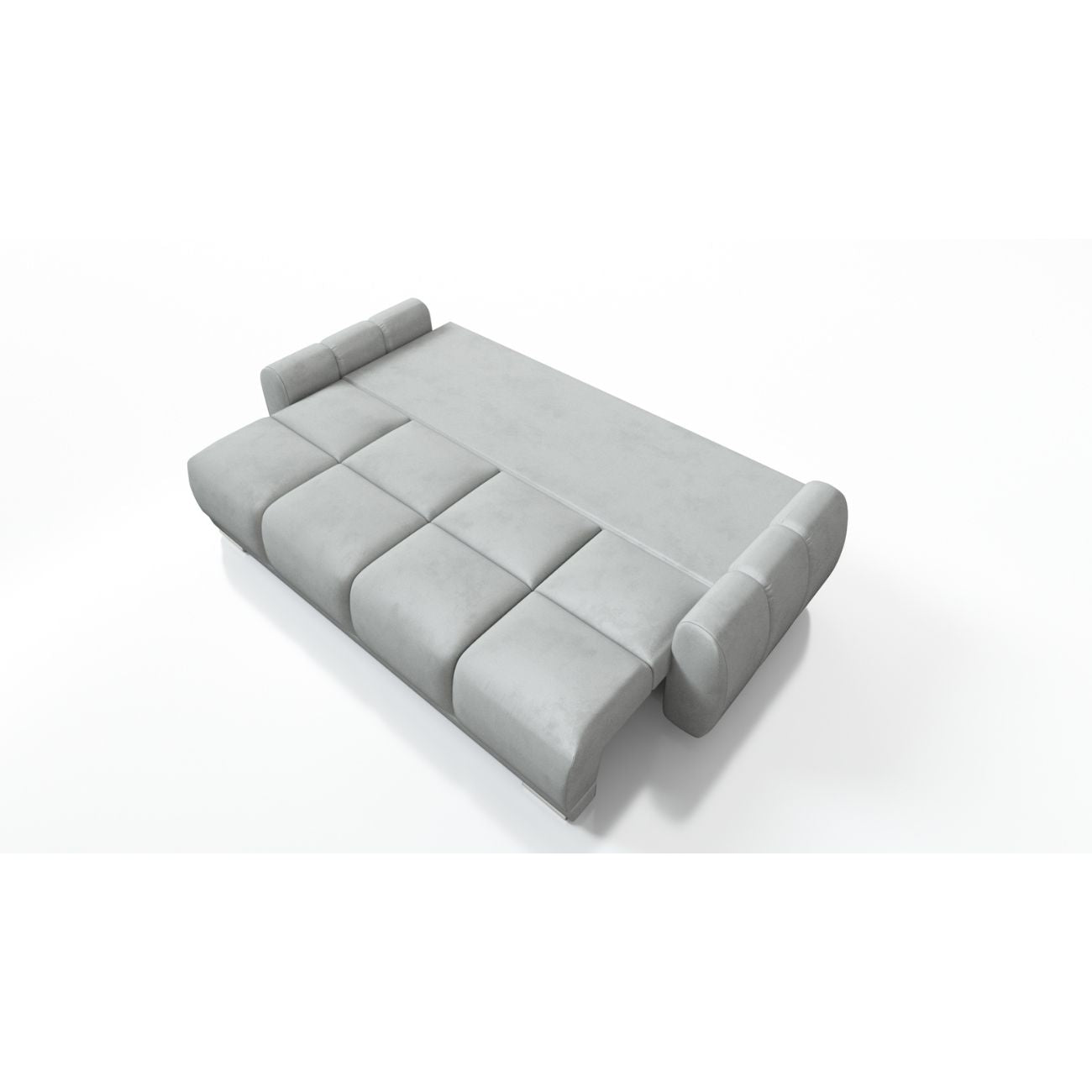 rozkładana sofa do salonu pikowana , eleganckie szycia na podokietnikach