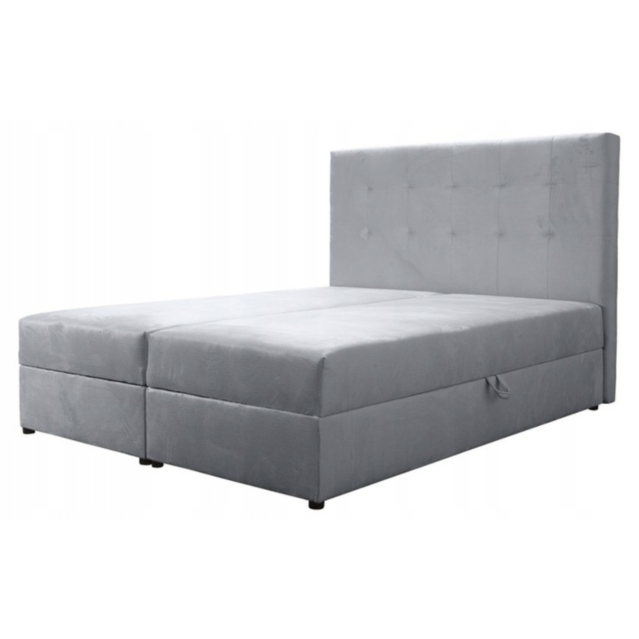 NOWOCZESNE PLAMOODPORNE łóżko kontynentalne DREAM 160x200 MATERAC pojemnik promocja 3 kolory -20%