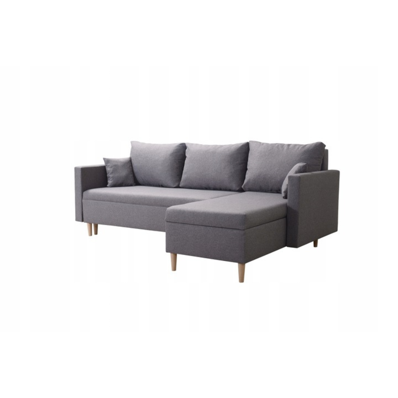 Mały narożnik rozkładany rogówka do salonu Scandik L 2x Pojemnik PROMOCJA -20%