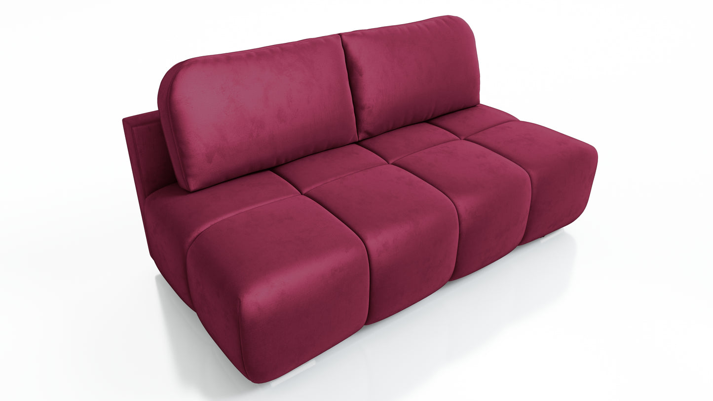 KANAPA ROZKŁADANA FUNKCJA SPANIA SOFA POJEMNIK HONEY MINI 195 CM SPRĘŻYNY