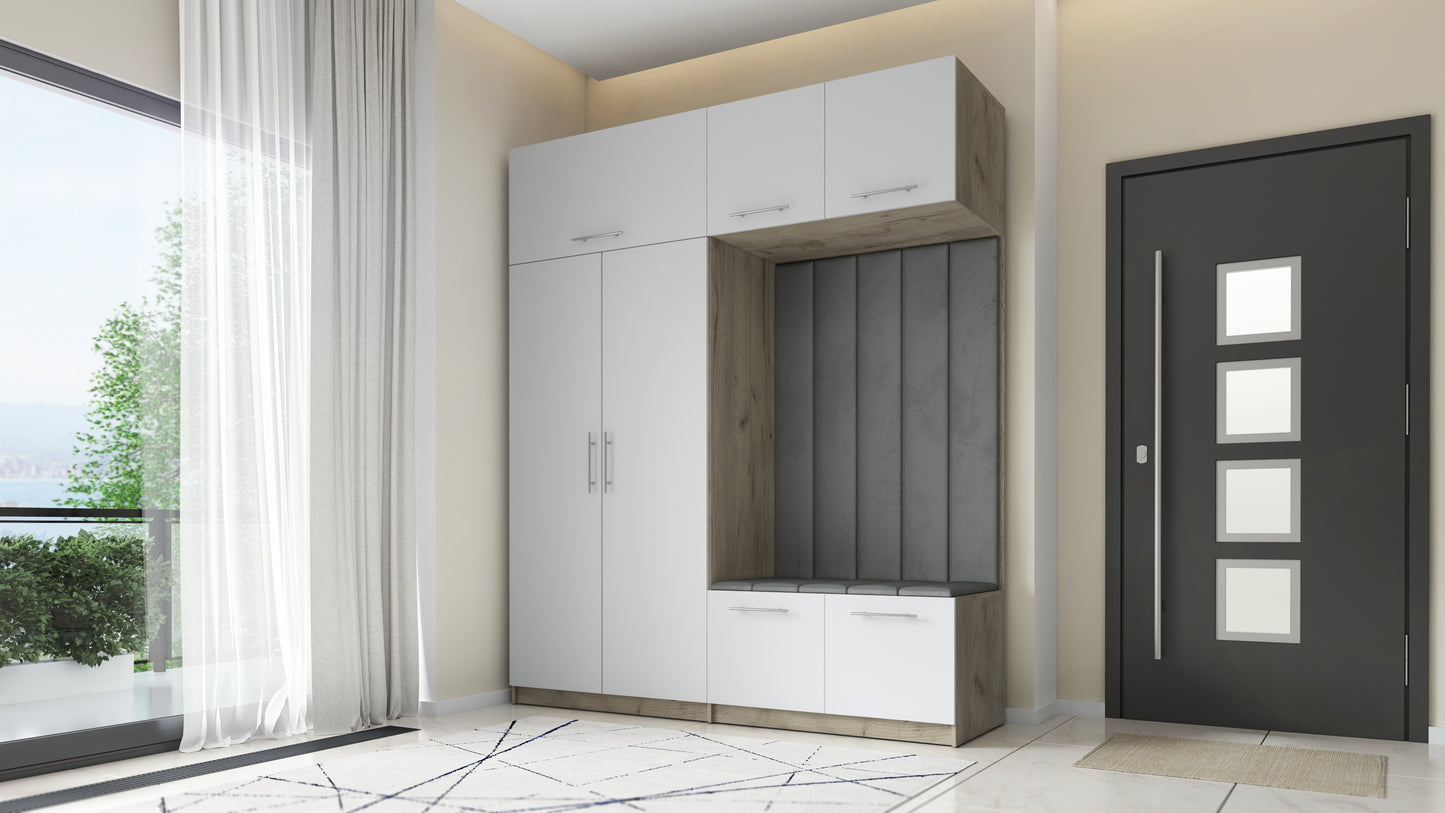 GARDEROBA DO PRZEDPOKOJU SZAFA NA UBRANIA NA KORYTARZ LILO V 200 CRAFT ZŁOTY