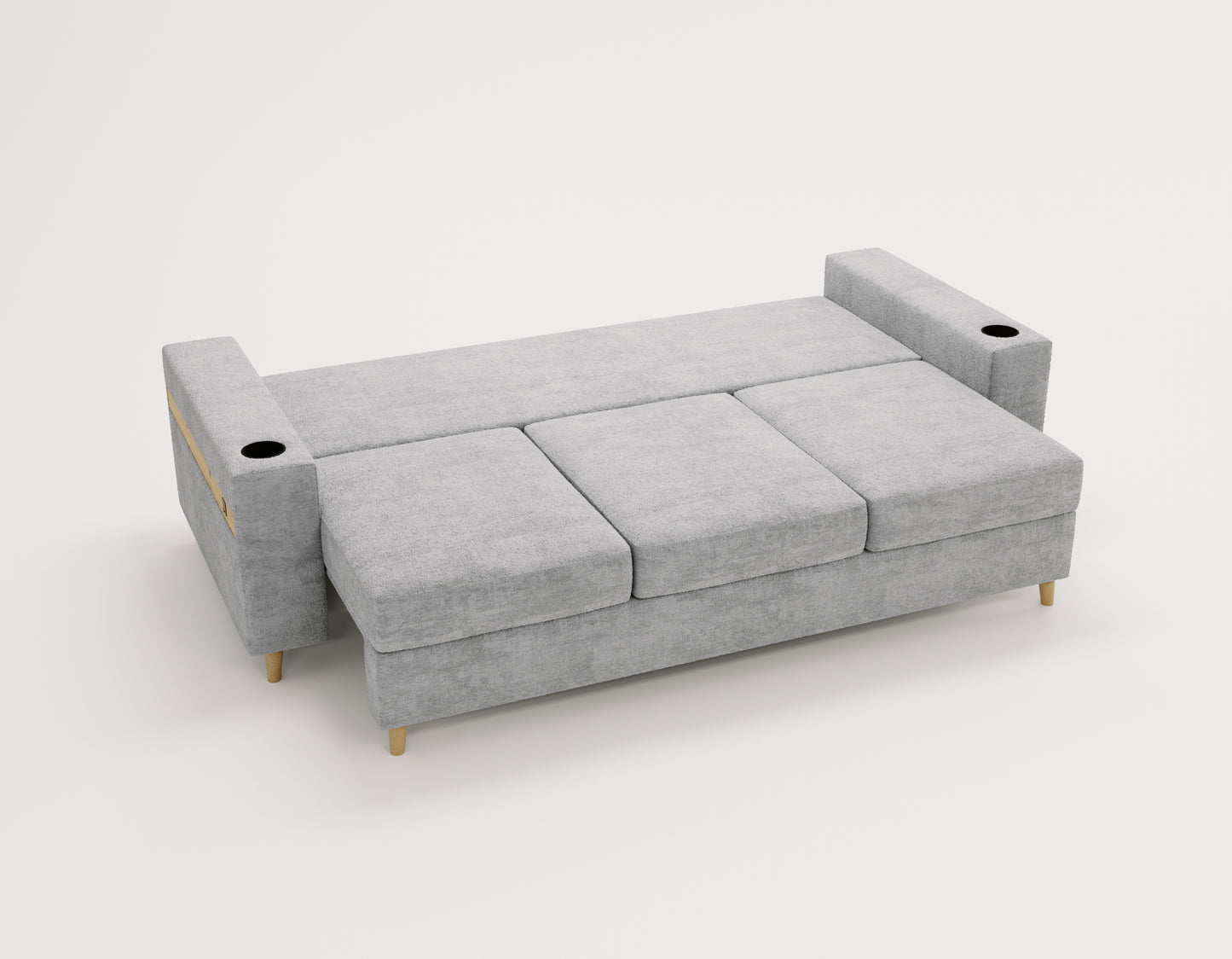 SOFA CAPITOL W DMSM ! 3 MAŁE PODUSZKI, DREWNIANE NÓŻKI, WŁACZNIK USB, STYL I ELEGANCJA !