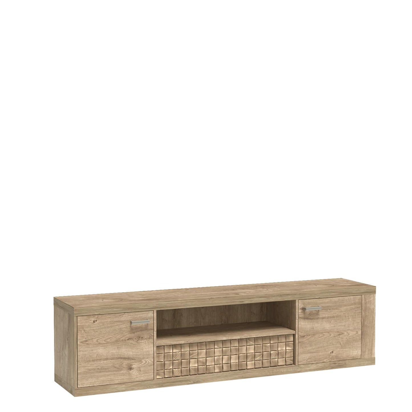 SZAFKA KOMODA STOLIK RTV BOHO 195 CM LED
