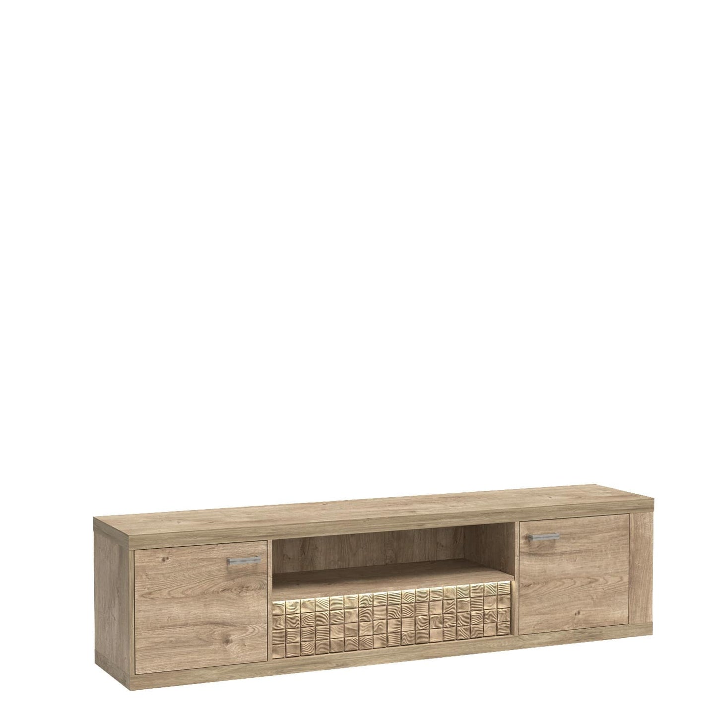 SZAFKA KOMODA STOLIK RTV BOHO 195 CM LED