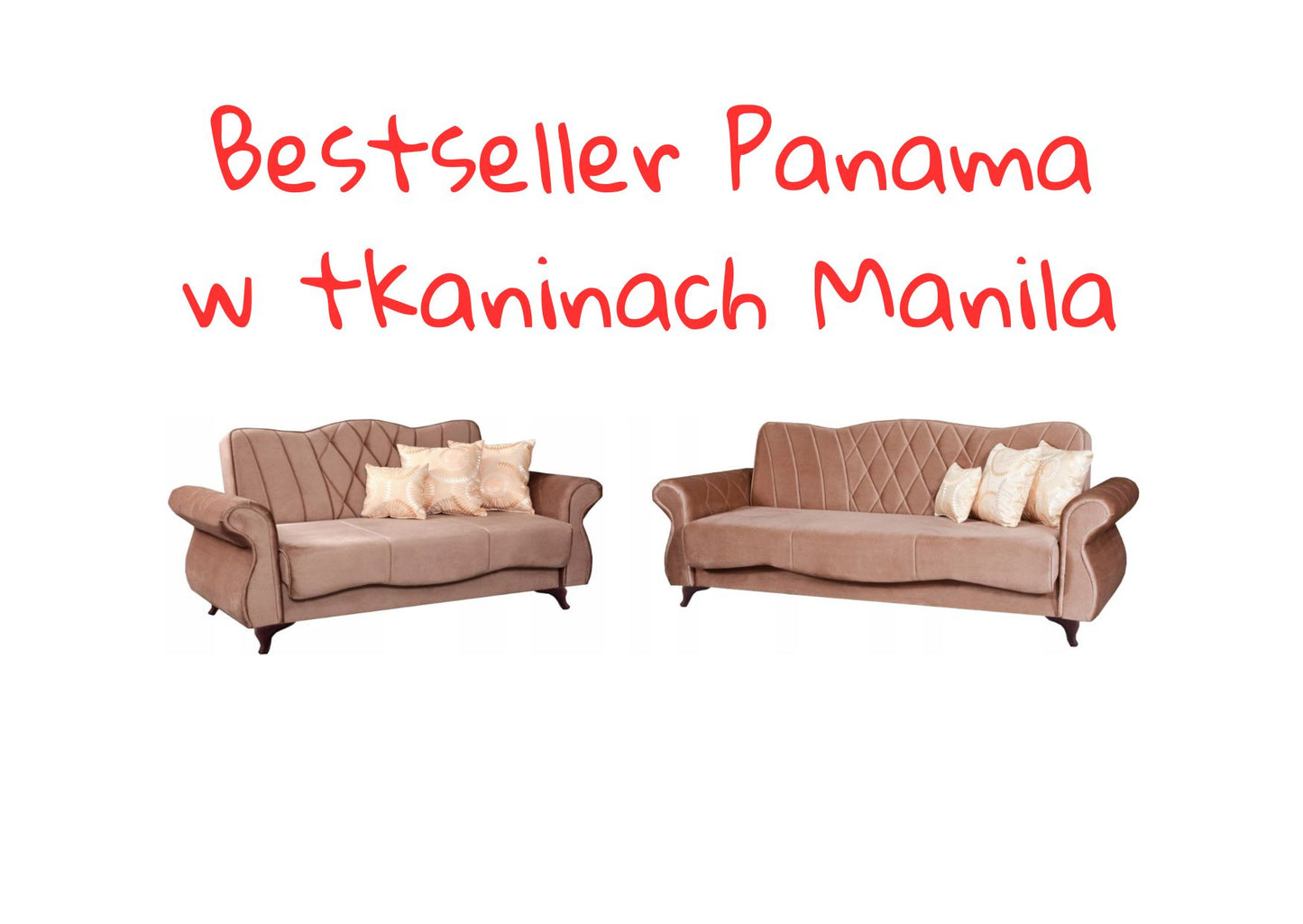 Zestaw wypoczynkowy Glamour wersalka 3+wersalka 2 - Manila