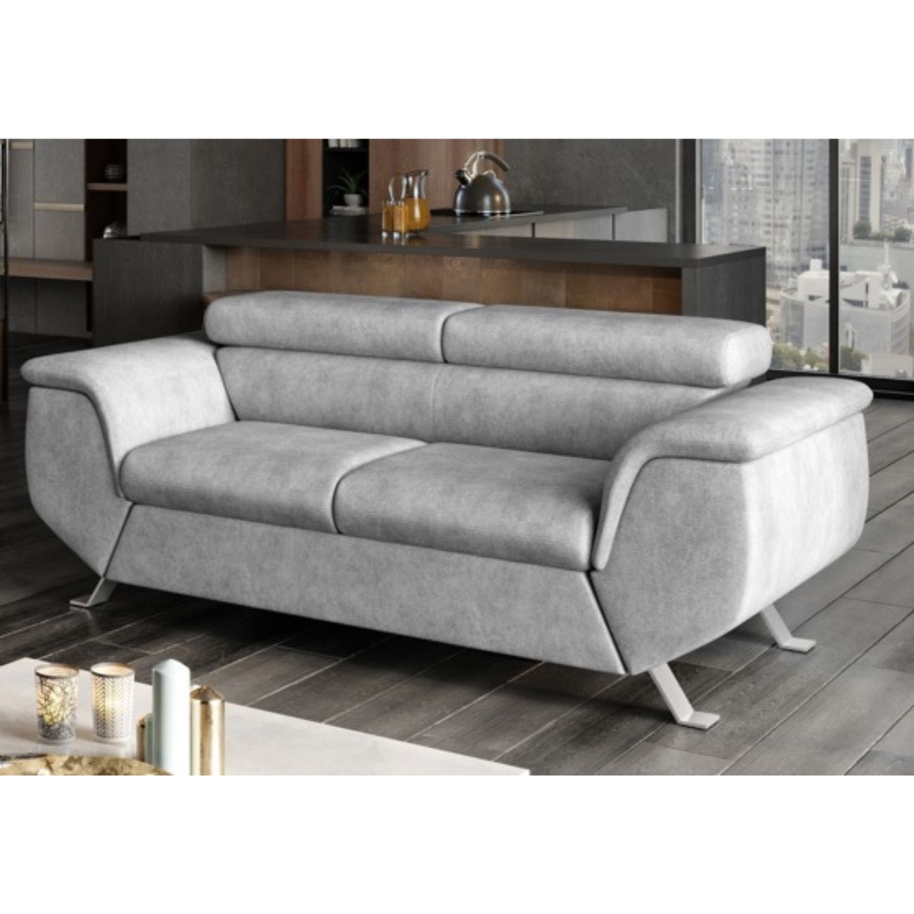 SOFA DO SALONU PHOENIX REG. ZAGŁÓWKI 2-OSOBOWA