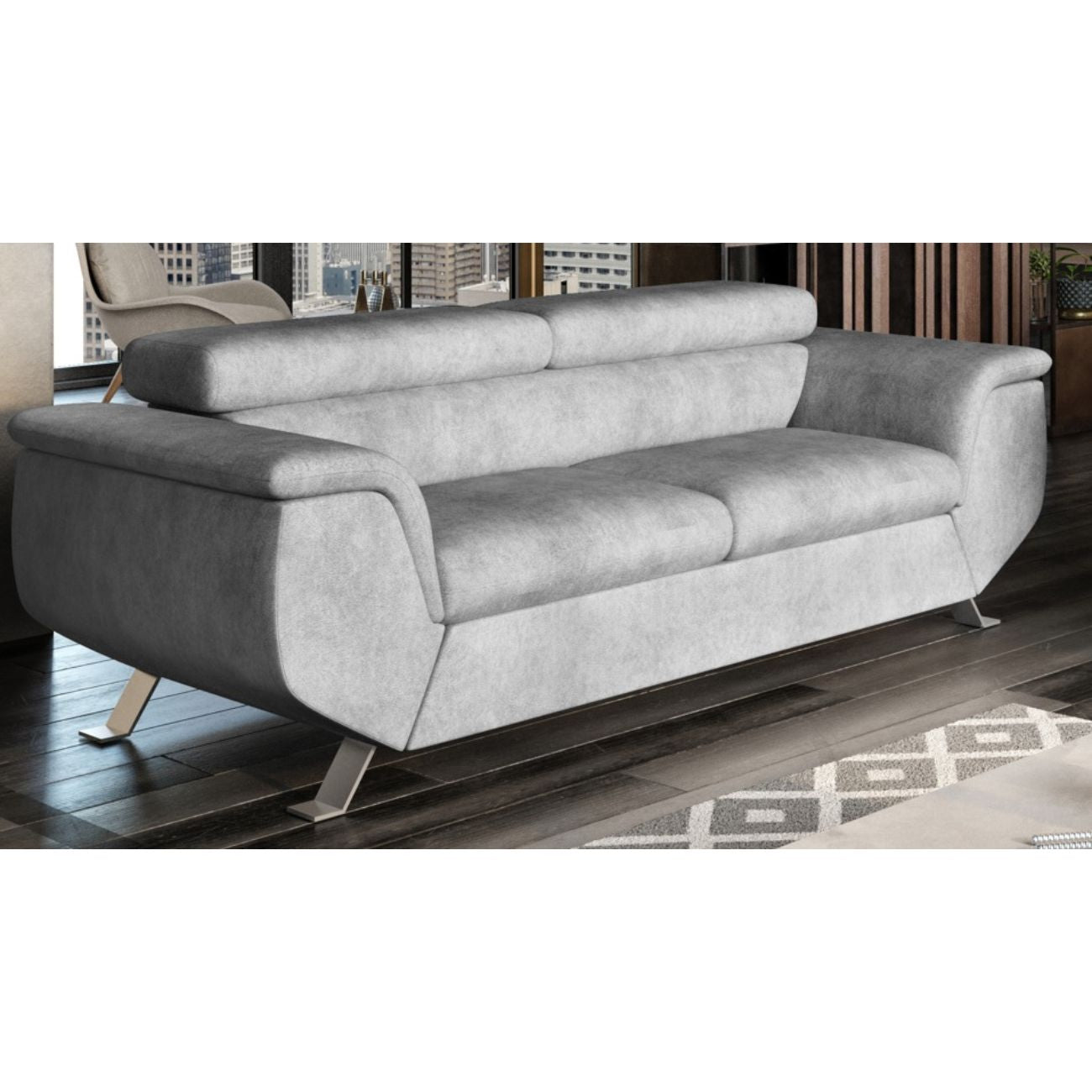 SOFA DO SALONU PHOENIX REG. ZAGŁÓWKI 3-OSOBOWA
