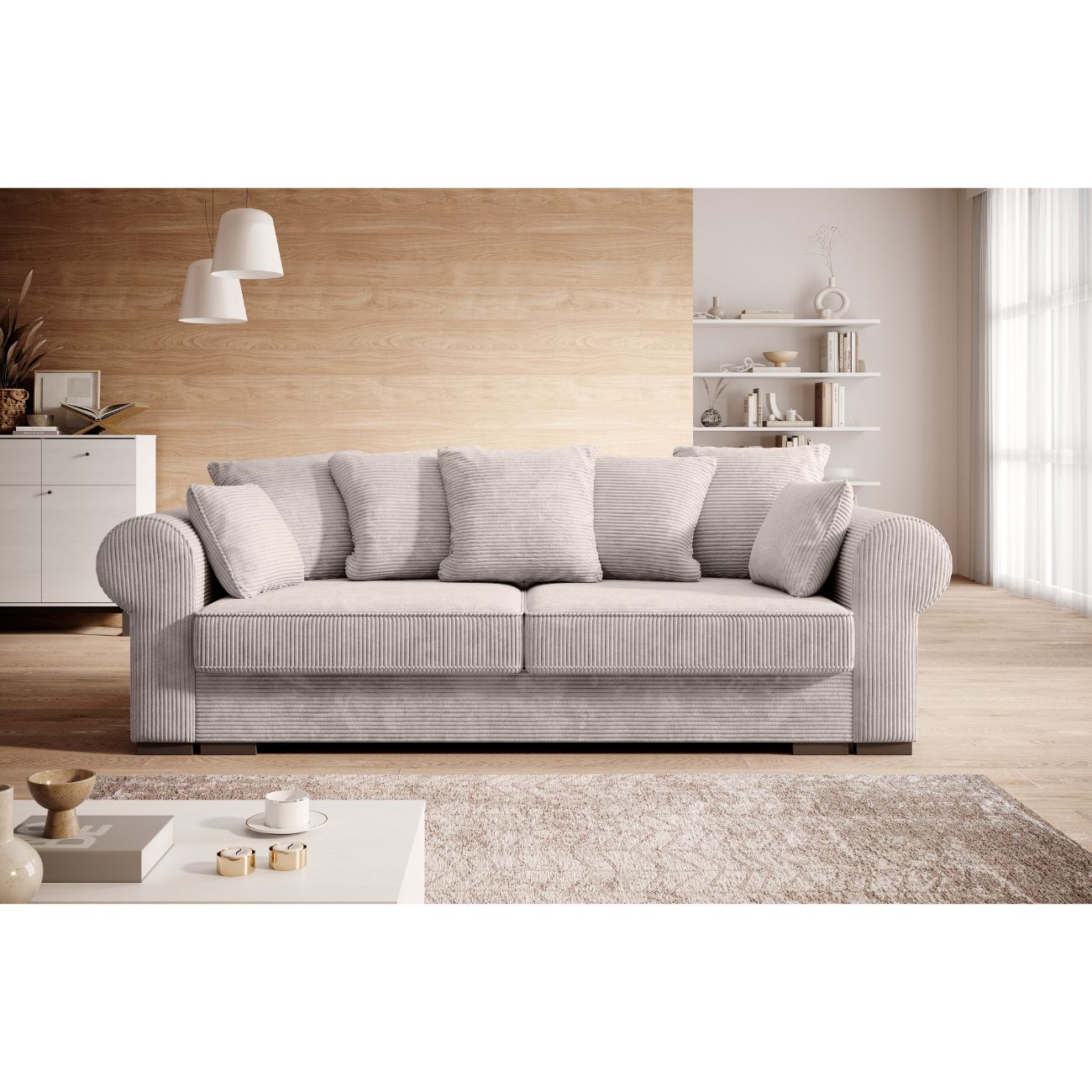 SZTRUKSOWA SOFA ROZKŁADANA DELUXE