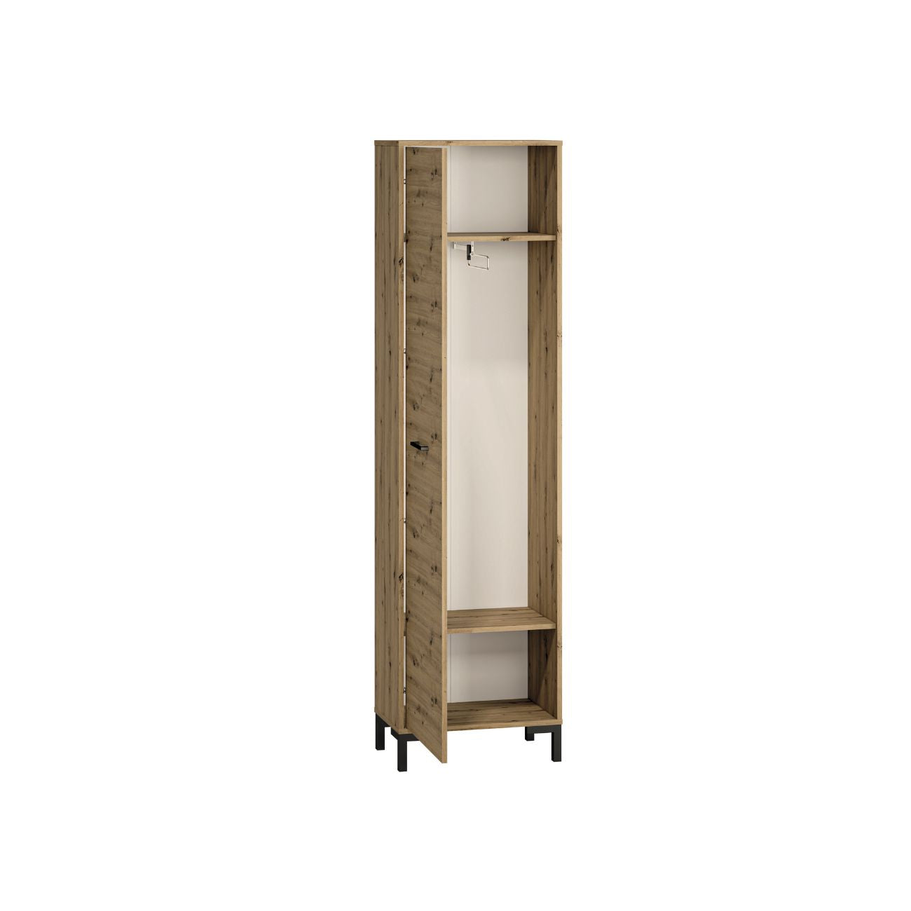 WĄSKA SZAFA GARDEROBA 55 CM WIESZAK BONO ARTISAN