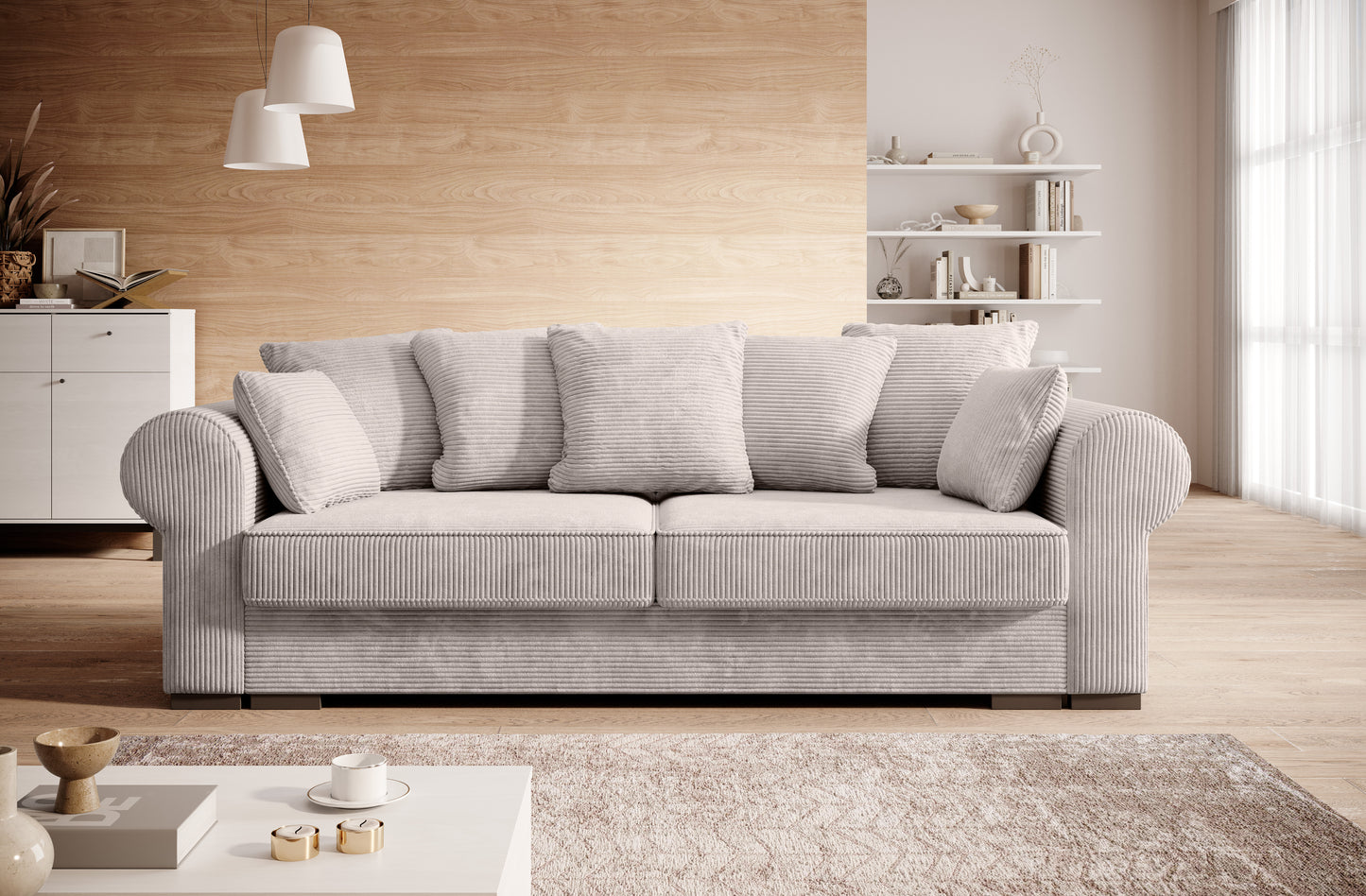 SZTRUKSOWA SOFA ROZKŁADANA DELUXE