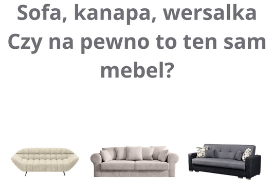 Sofa do salonu, kanapa rozkładana, wersalka z pojemnikiem - czym różnią się te meble?