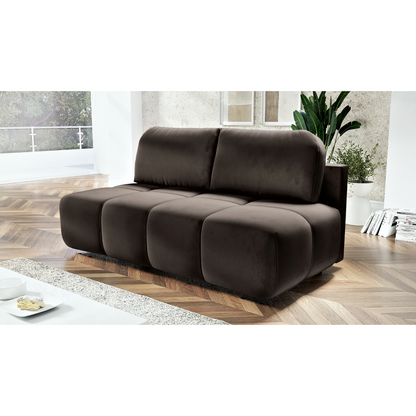 KANAPA ROZKŁADANA FUNKCJA SPANIA SOFA POJEMNIK HONEY MINI 195 CM SPRĘŻYNY