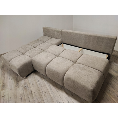 NAROŻNIK ROZKŁADANY DO SALONU ROGÓWKA FLASH BIS 260 cm POJEMNIK SPRĘŻYNY - 20% DPSTĘPNY OD RĘKI