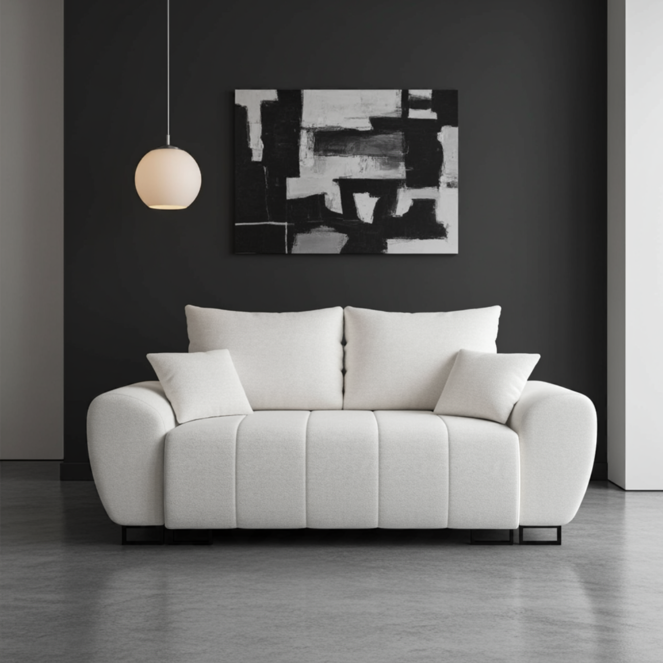 DWUOSOBOWA SOFA DO SALONU RAGNAR 2 SPRĘŻYNY FALISTE