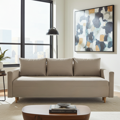 KANAPA ROZKŁADANA SCANDIK 3 210 CM SOFA Z FUNKCJĄ SPANIA BONELL DL SZTRUKS