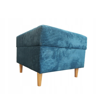 WYGODNA PUFA TAPICEROWANA DO SALONU SCANDIK 60x60 cm sztruks bonell