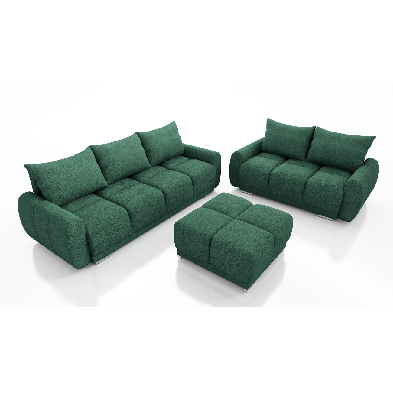 zestaw wypoczynkowy DO SALONU honey 3 + honey 2 + pufa honey honey 3 funkcja spania pojemnik na pościel PROMOCJA CENTAUR BARANEK