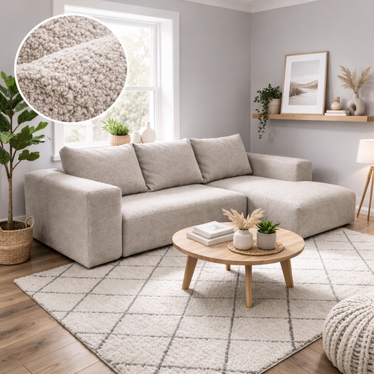 NAROŻNIK ROZKŁADANY Z FUNKCJĄ SPANIA POJEMNIK NA POŚCIEL  BELLA BARANEK BUCKLA