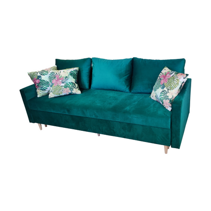 KANAPA ROZKŁADANA SCANDIK 3 210 CM SOFA Z FUNKCJĄ SPANIA BONELL DL WELUR