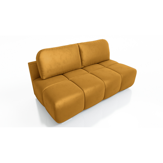KANAPA ROZKŁADANA FUNKCJA SPANIA SOFA POJEMNIK HONEY MINI 195 CM SPRĘŻYNY