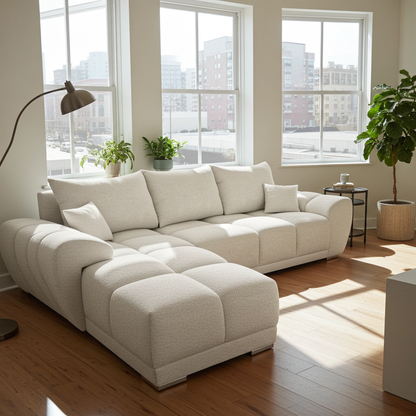 NAROŻNIK HONEY L FUNKCJA SPANIA + POJEMNIK NA POŚCIEL TKANINA Centaur Bounce PLAMOODPORNA