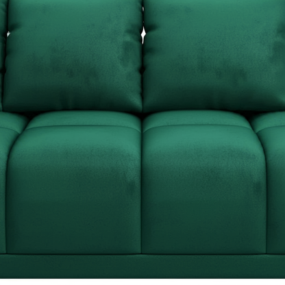 ZIELONA KANAPA SOFA WERSALKA DO SALONU HONEY 234 cm POJEMNIK SPRĘŻYNY WELUR