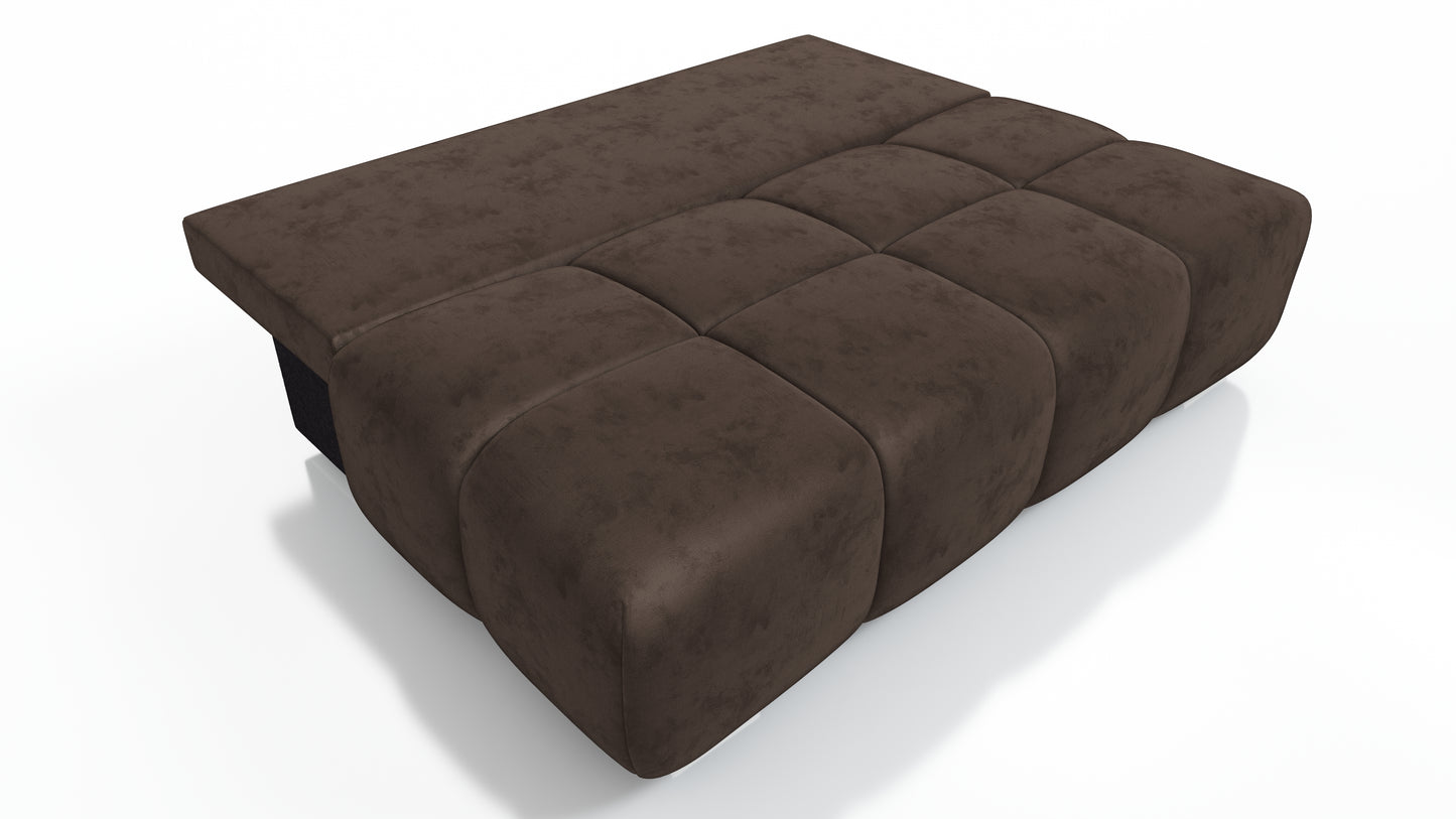 KANAPA ROZKŁADANA FUNKCJA SPANIA SOFA POJEMNIK HONEY MINI 195 CM SPRĘŻYNY