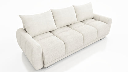 NOWOCZESNY ZESTAW DO SALONU PIKOWANA KANAPA ROZKŁADANA + SOFA HONEY BOUCKLE HONEY 3 + HONEY 2