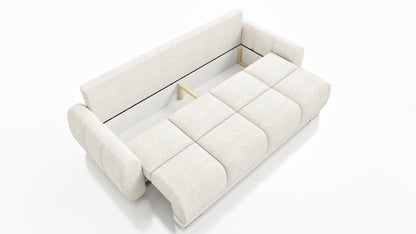 SOFA HONEY 3 KANAPA Z FUNCKJA SPANIA I POJEMNIKIEM NA POŚCIEL Tkanina Centaur Bounce PLAMOODPORNA