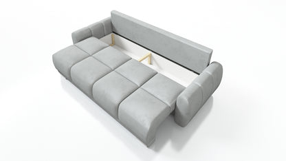 sofa rozkładana z pojemnikiem a pościel duża sofa do salonu, gabinetu 