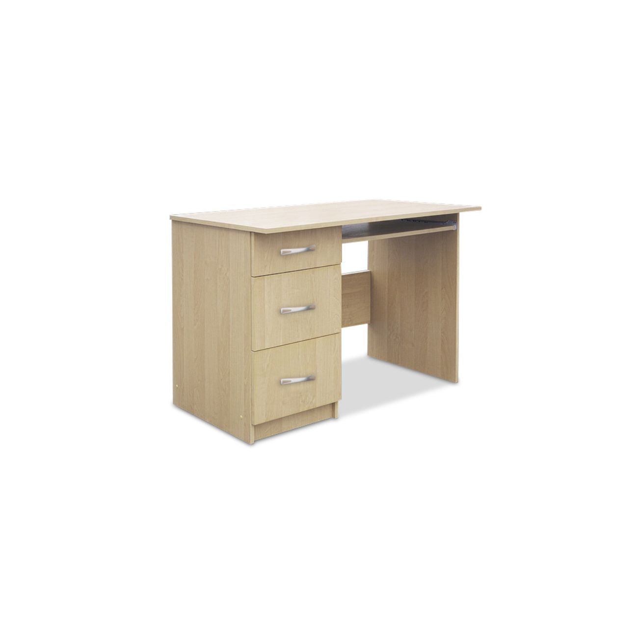 Małe biurko komputerowe MIKI 110 cm. 3 szuflady to mebel idealny do niewielkich pomieszczeń typu: pokój młodzieżowy, biuro, czy gabinet.