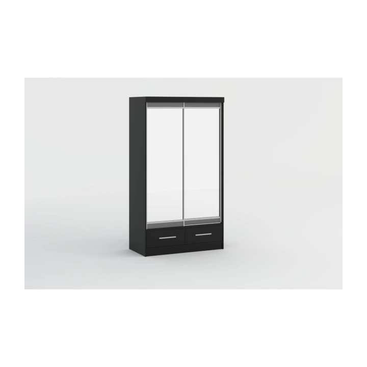 Praktyczna szafa przesuwna z lustrem Margo 120 cm