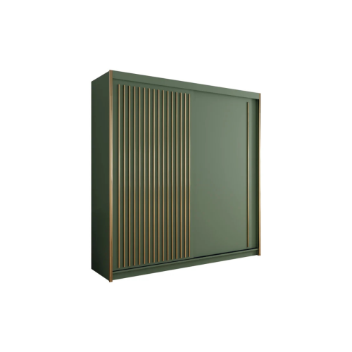 SZAFA PRZESUWNA 200 DO SYPIALNI LAMELE ZIELONA ARTIST