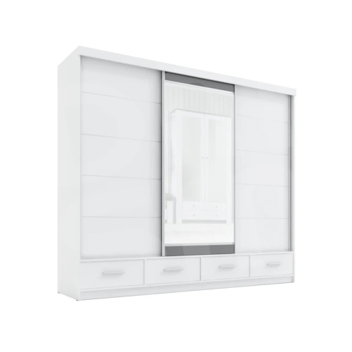 Szafa przesuwna z lustrem 4 szuflady David 250 8 kolorów