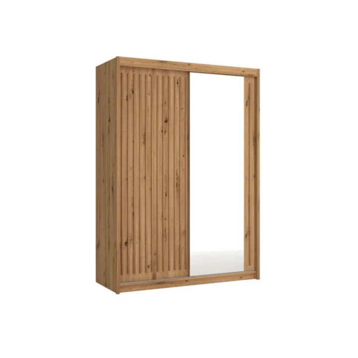 Szafa przesuwna Royal 150 z lustrem oraz lamelami