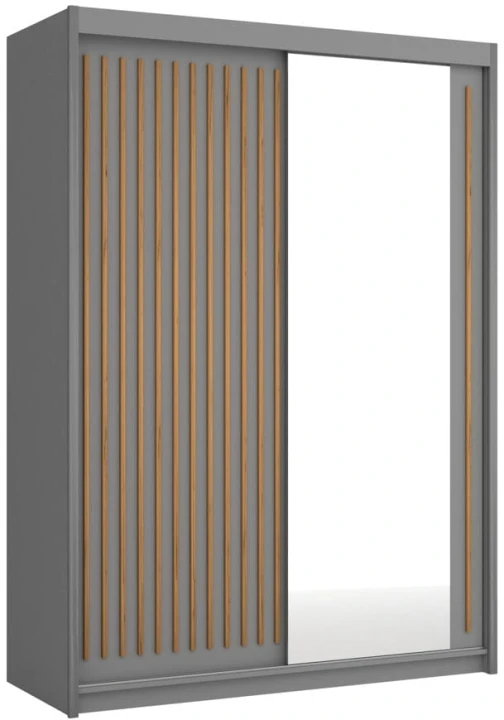 Szafa przesuwna Royal 150 z lustrem oraz lamelami