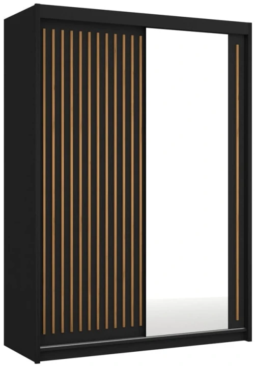 Szafa przesuwna Royal 150 z lustrem oraz lamelami