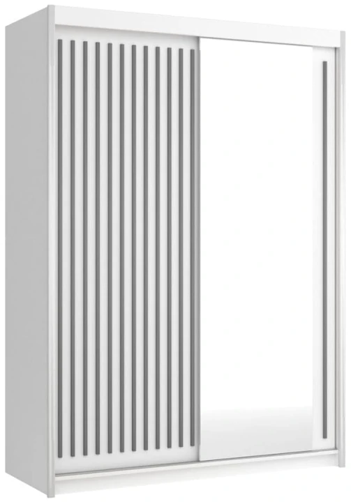 Szafa przesuwna Royal 150 z lustrem oraz lamelami