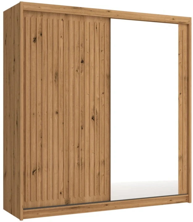 Szafa przesuwna z lustrem oraz lamelami Royal 200