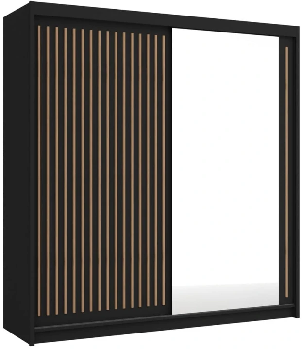 Szafa przesuwna z lustrem oraz lamelami Royal 200