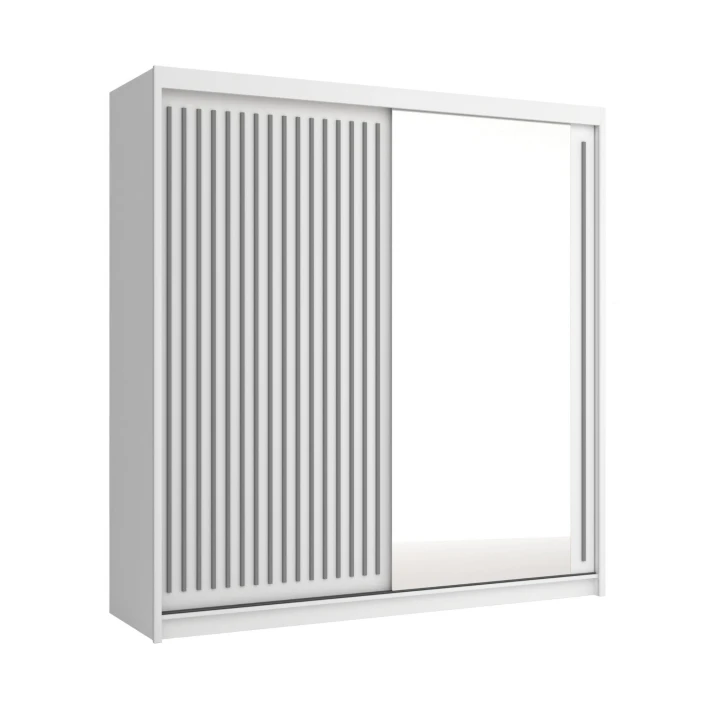 Szafa przesuwna z lustrem oraz lamelami Royal 200