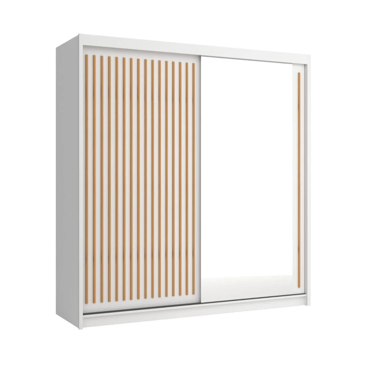 Szafa przesuwna z lustrem oraz lamelami Royal 200