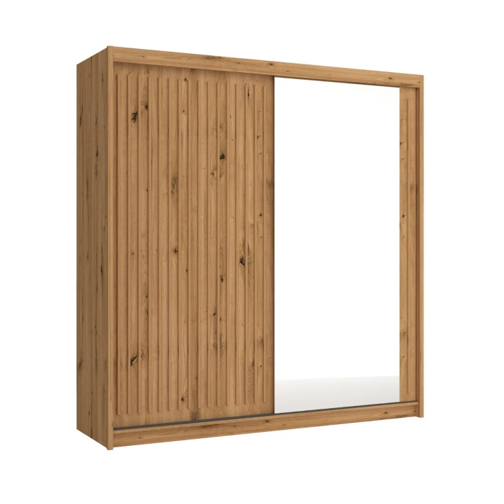 Szafa przesuwna z lustrem oraz lamelami Royal 200