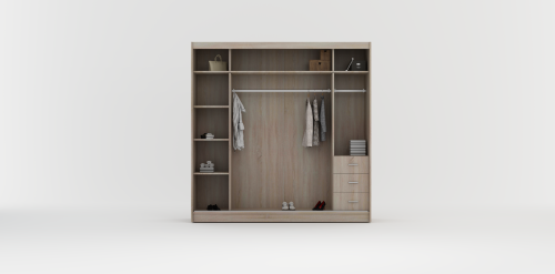 Duża szafa przesuwna z lustrem Rumba 200 cm