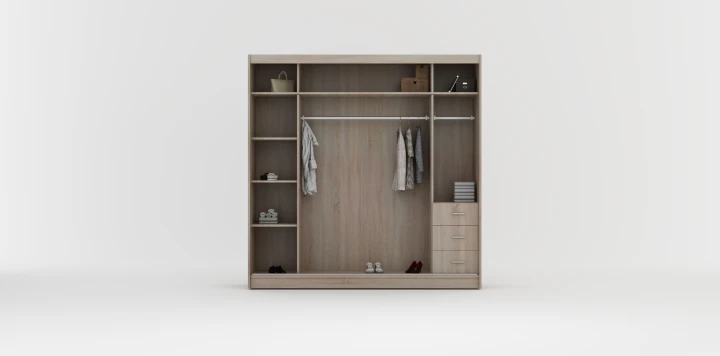 Duża szafa przesuwna z lustrem Rumba 200 cm